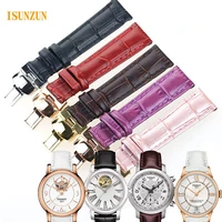 isunzun women 16mm watchband for tissot t050 watch band female watch band for t055t099t063 genuine leather watch strap 16mm