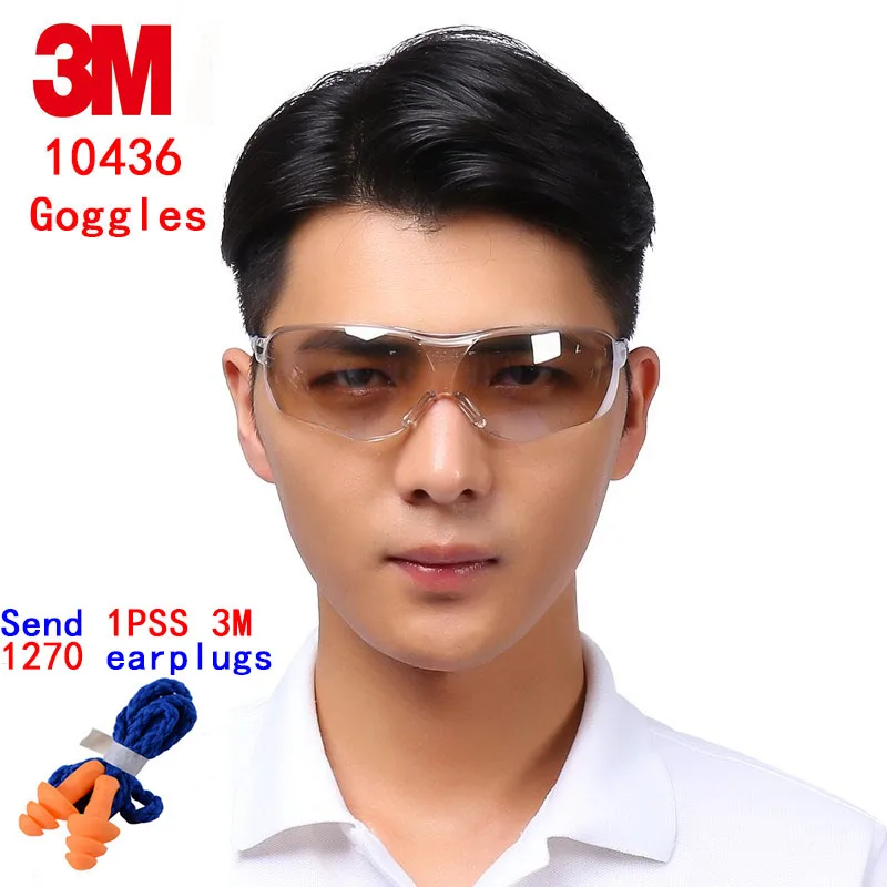Защитные очки 3M 10434/10435/10436 оригинальные защитные 3 вида на выбор