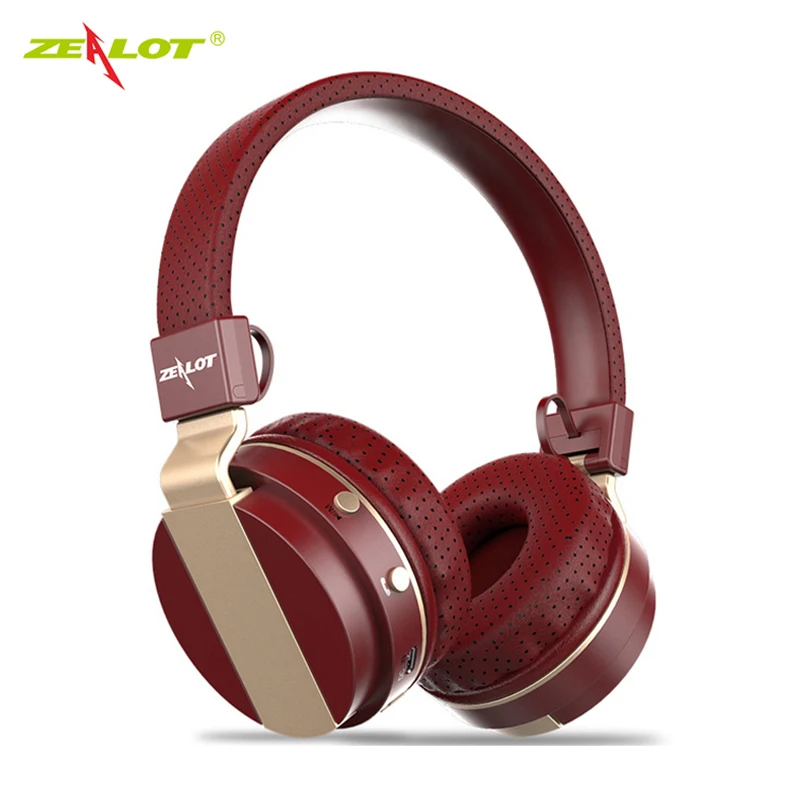 Bluetooth наушники ZEALOTBluetooth B17 с шумоподавлением складные стереонаушники глубокими
