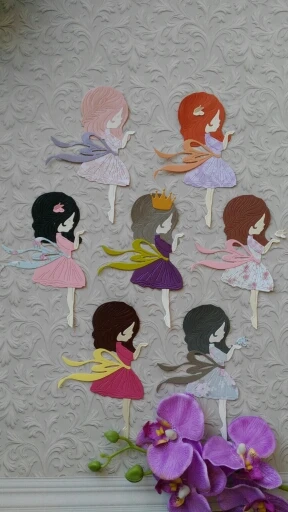 Милые металлические штампы для девочек трафареты DIY скрапбукинга декоративное