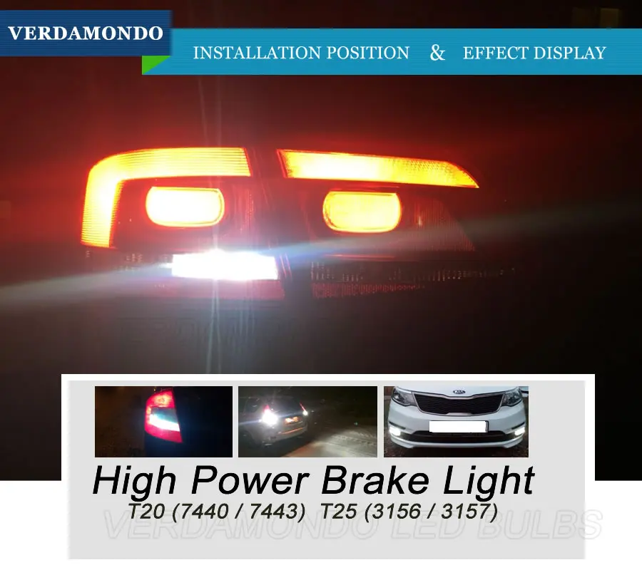 1 шт. T20 T25 7440 7443 3156 33 SMD 3157 5730 Светодиодная автомобильная лампа указателя поворота