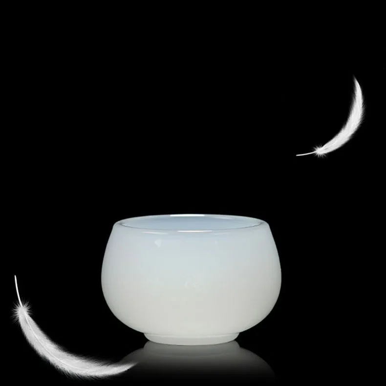 Чайный набор из белого Нефритового фарфора чайный кунг фу чайная чашка посуда