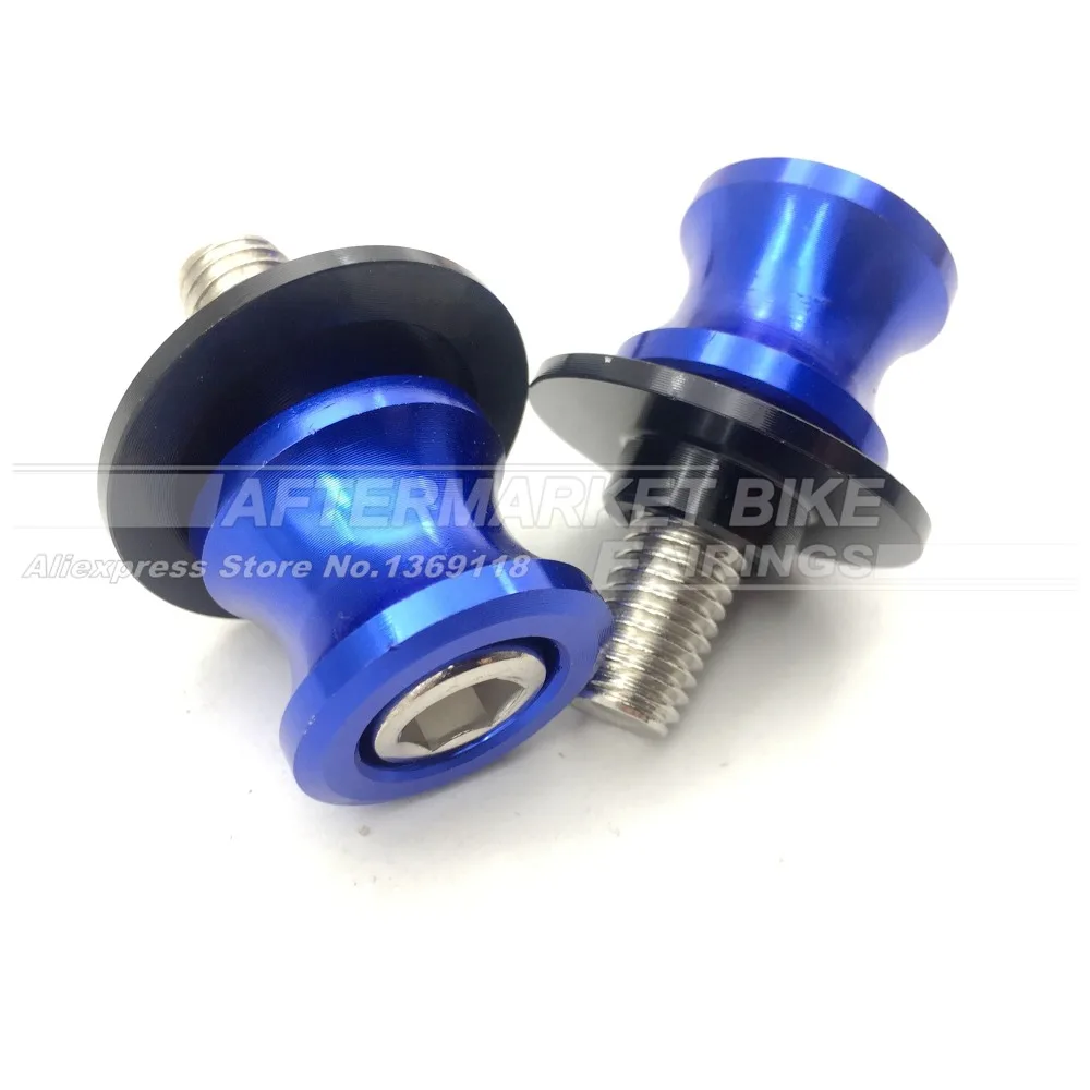 

2 Pieces Universal 8mm Aluminum Swingarm Spools Sliders for Honda CBR 600 900 1000RR For Kawasaki For Suzuki GSR 650 750