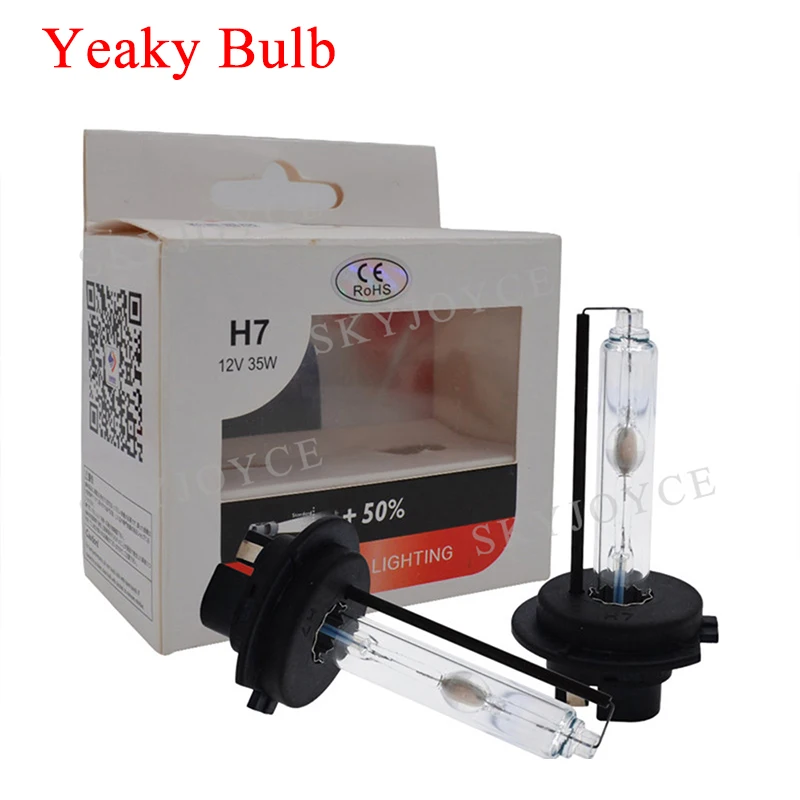 SKYJOYCE 1 пара 12 В 35 Вт лампы головного света Yeaky HeartRay Cnlight Xenon H1 H7 H11 9005 9006 D2H 5000K 4300K 4500K