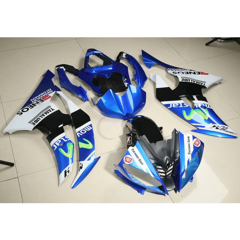 

Fit for 2008 2009 2012012012 2013 YAMAHA R6 blue white fairings 08 09 10 11 12 13 YZF R6 fairing kit