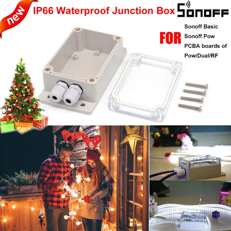Водонепроницаемый чехол Sonoff IP66 для Basic/RF/Dual/Pow/TH16/G1 Smart Home Automation|Модули умного дома|