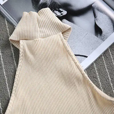 Женская Повседневная футболка без рукавов бежевая летняя 2018|women t-shirt|women t-shirt