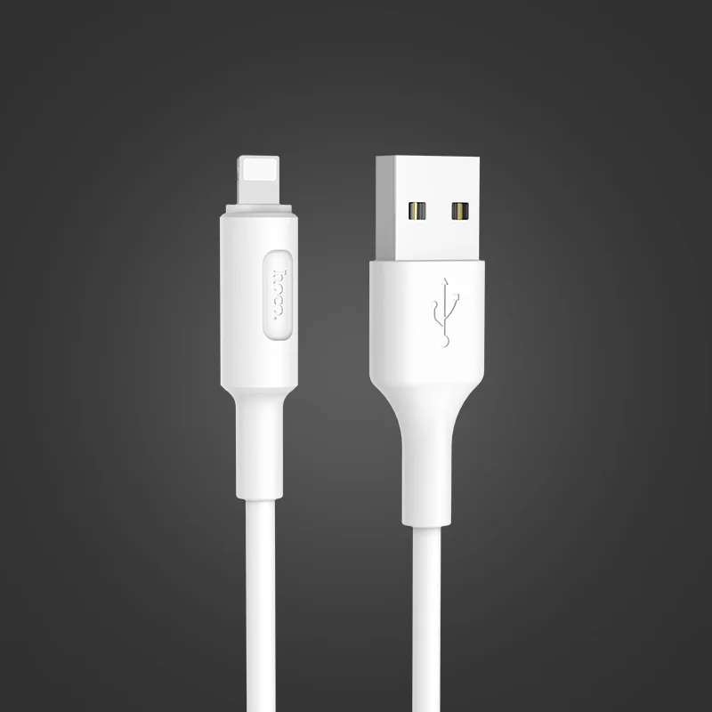 Белый HOCO USB кабель для iPhone 11 Por X 8 7 6 5 6s plus Быстрая зарядка телефона USB кабель для передачи данных для Apple IOS 11 iPad USB Кабель зарядного устройства - Цвет: Белый