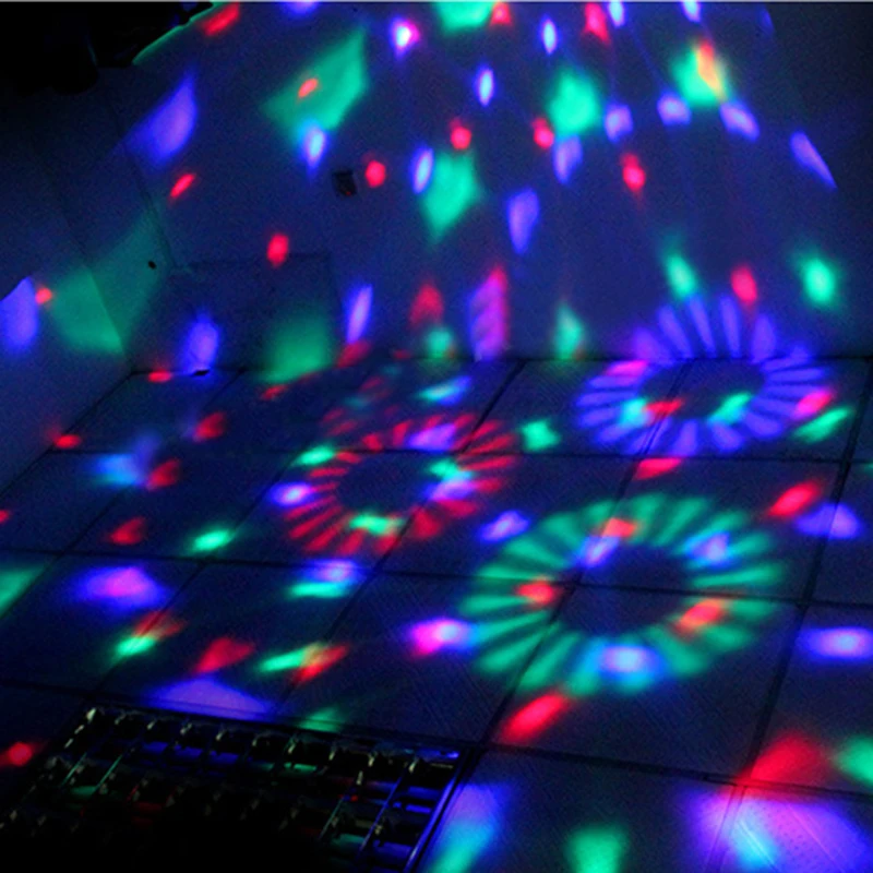 Лампа в виде волшебного шара со стразами лазерный проектор с голосовым