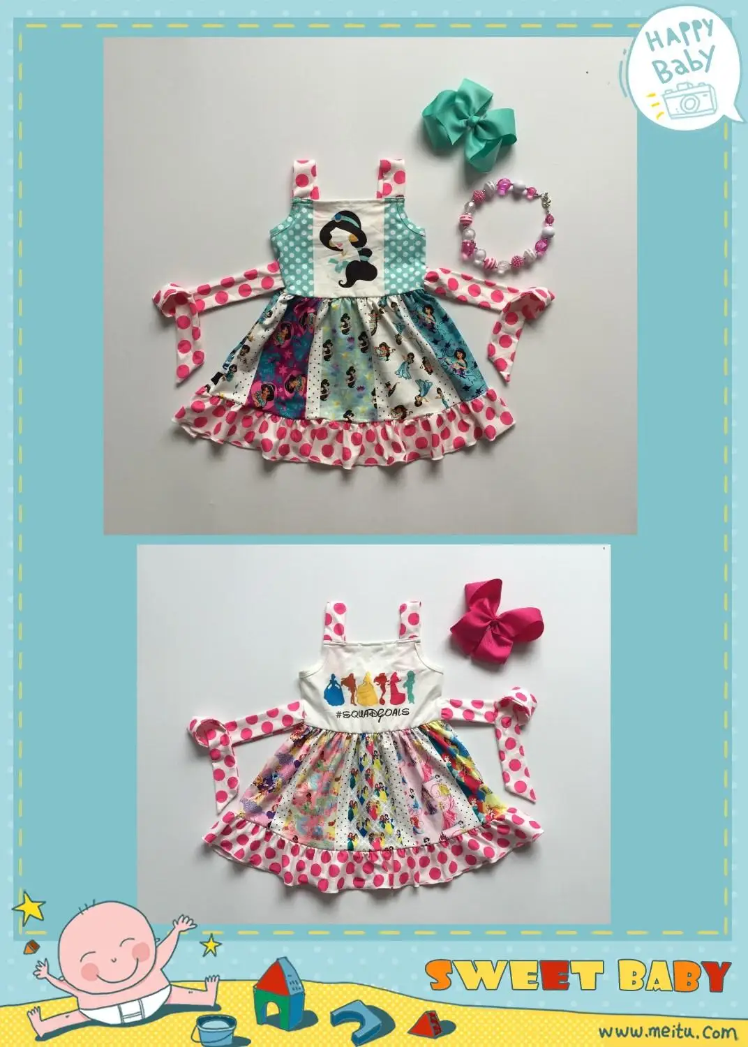 baby girls clothes children summer dress boutique twirl with accessories | Детская одежда и обувь