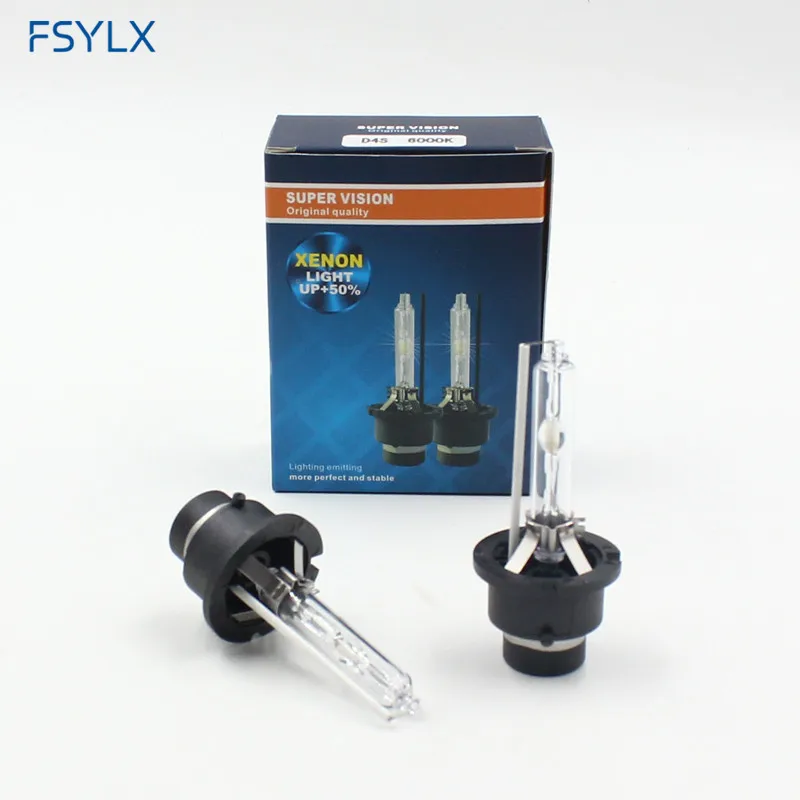 FSYLX Авто D2S D2C D4S D4C 35W 12V HID Ксеноновые фары лампы 4300K 6000K Автомобильные ксеноновые