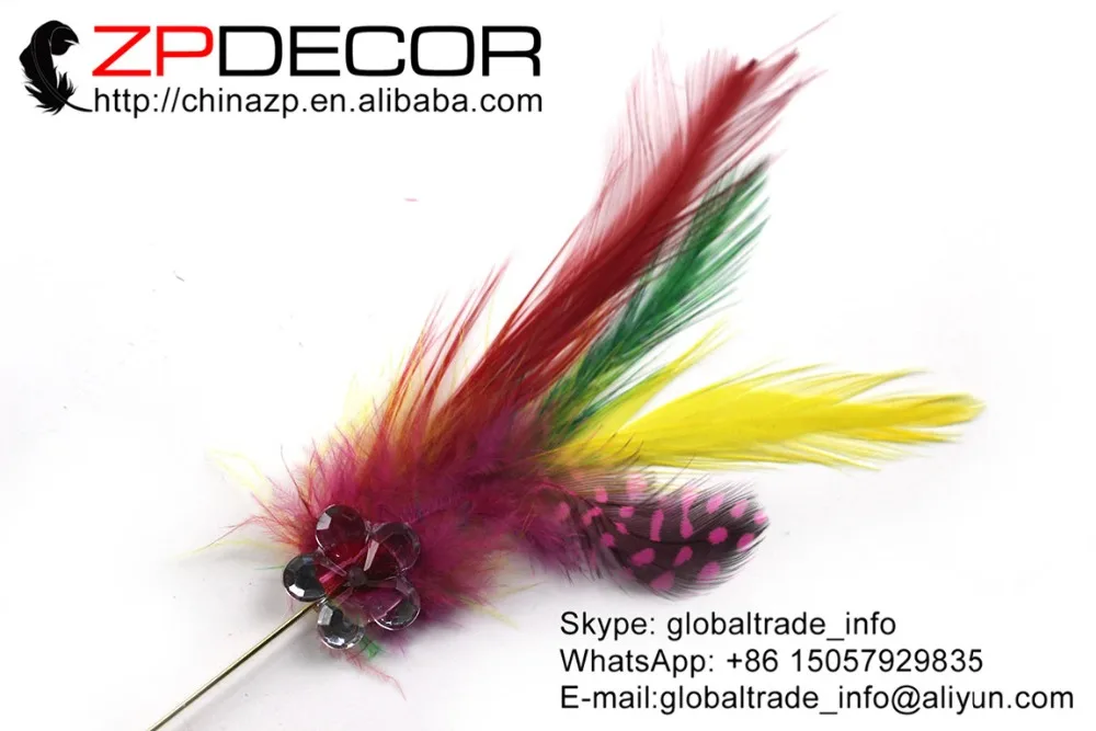 ZPDECOR Высококачественная брошь ручной работы 10 шт./лот смешанные цвета Курица