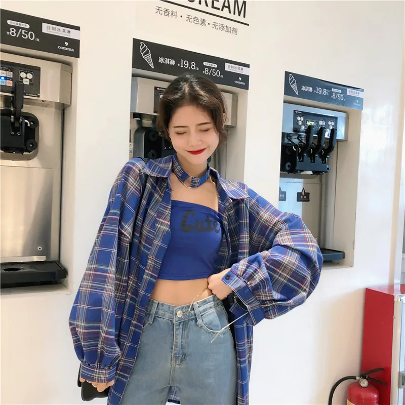 Костюм для джазовых танцев топы женщин 2 шт. клетчатая рубашка + накидка на грудь