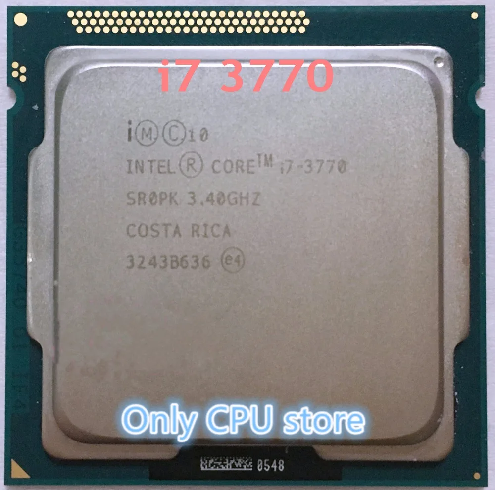 Четырехъядерный процессор intel Core i7 3770 3,4 GHz SR0PK LGA 1155