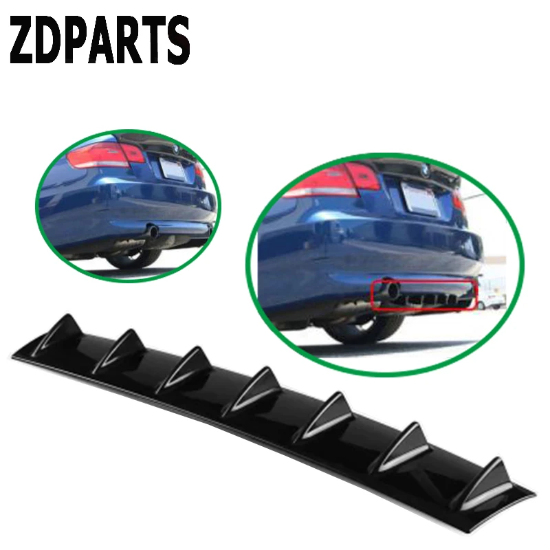 ZDPARTS автомобильный бампер Акулий плавник 7 крыльев Стикеры для спойлера ДЛЯ Audi A3 A4