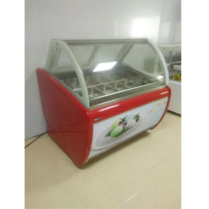 Gelato мягкий/твердый прилавок для мороженого витрина Холодильный шкаф