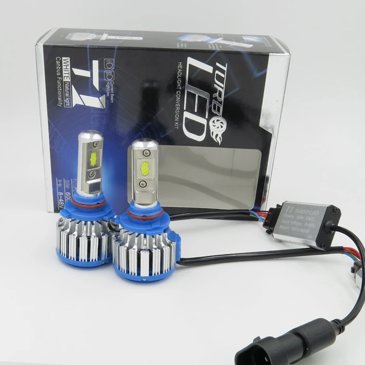 T1 turbo H7 H11 H8 H9 H10 9005 9006 plug & play светодиодный головной светильник комплект 7000LM canbus 12000