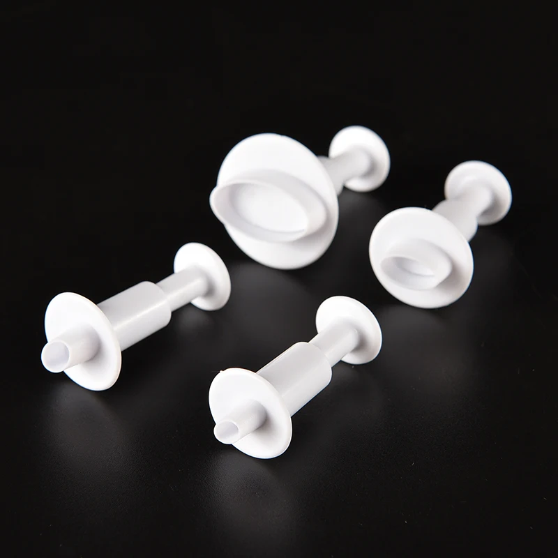 4 шт. Рождество помадка торт Декор Овальный Мини Сахар ремесло плунжера Резак