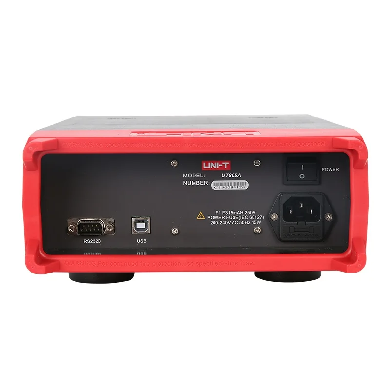 UNI-T UT805A скамья Тип Цифровые мультиметры 199999 отсчетов True RMS Авто измеритель дистанции Вольт Ампер Ом Кепки. частотомер с USB RS232