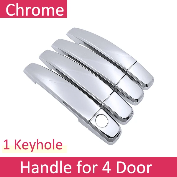 Handle 4 Door Для Chevrolet парус~ Роскошная хромированная наружная дверная ручка крышка автомобильные аксессуары наклейки Набор отделки - Название цвета: Handle 4 Door