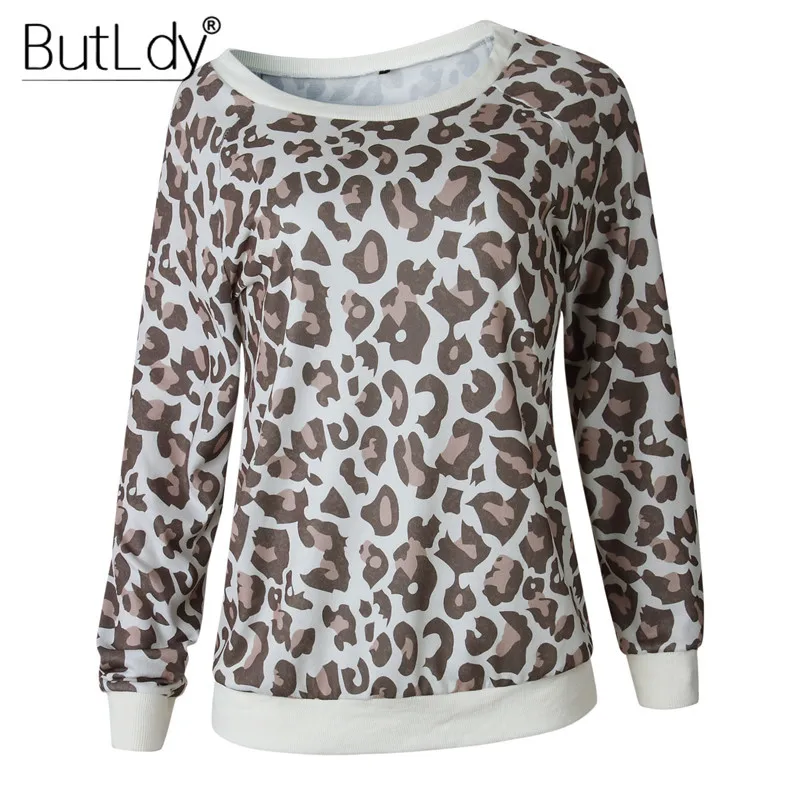 

Autumn Winter 2018 Printed Sweatshirt Women Sexy Leopard Pullover Fashion O Neck Hoodies Sweat Femme Cotton Casual Tops Clothes