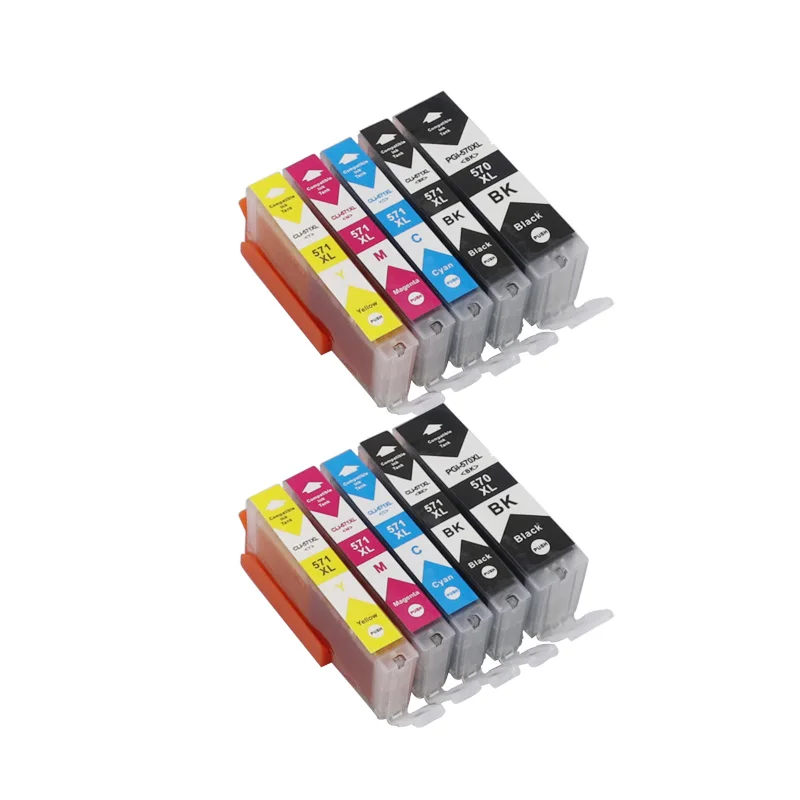 PGI570 CLI571 PGI-570 CLI-571 совместимый чернильный картридж для принтера Canon принтерам PIXMA MG5750 MG5751 MG5752 MG5753 MG6850 MG6851 MG6852 PGI 570