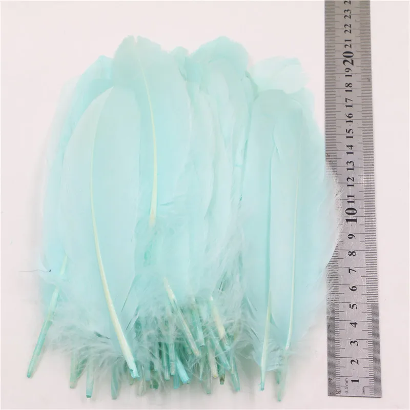 20 шт. качественные окрашенные Тиффани натуральные гусиные одиночные перья