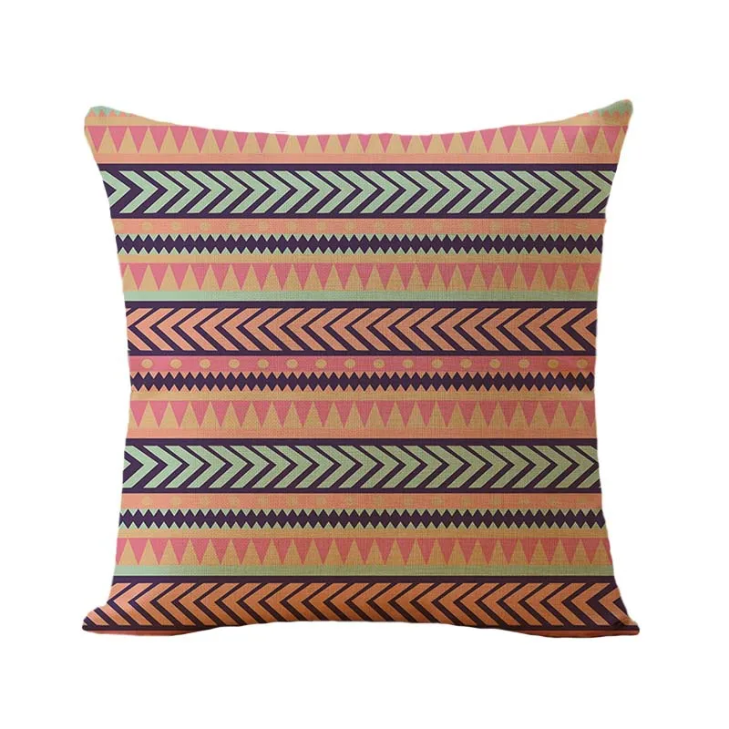 Bohemia color ripple Cushion Cover Geometric Plaid Throw Pillow Vintage Sofa Fundas Waist | Дом и сад