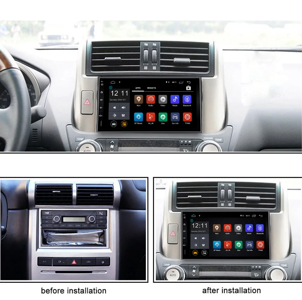 Автомобильный радиоприемник AMPrime 7 &quot2 Din gps навигация Android Авторадио Стерео