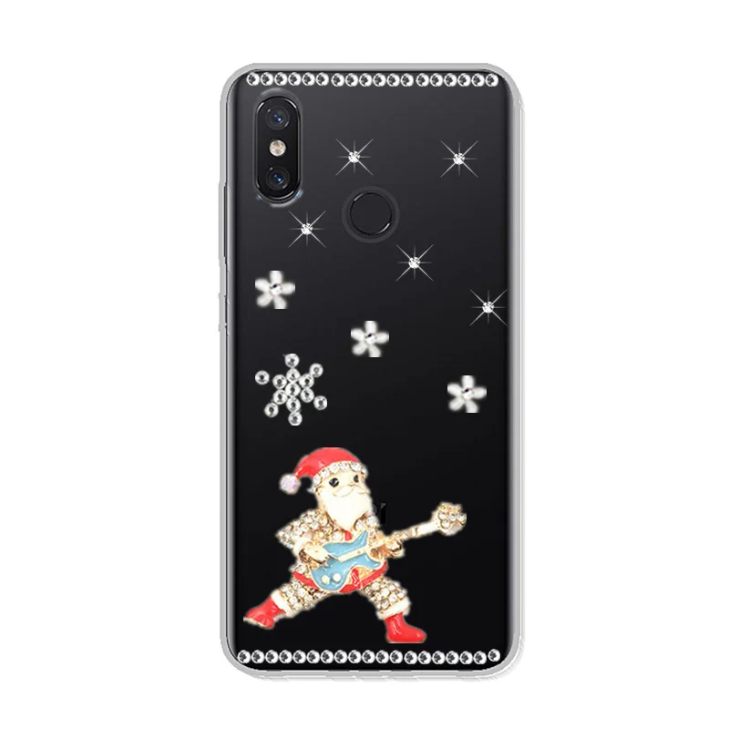 Чехол для телефона Mi 8 SE 6X 5S Max 3 2 Mix 2s A2 Lite с блестящими стразами Xiaomi Redmi 6a 6 pro 5 plus S2 Note