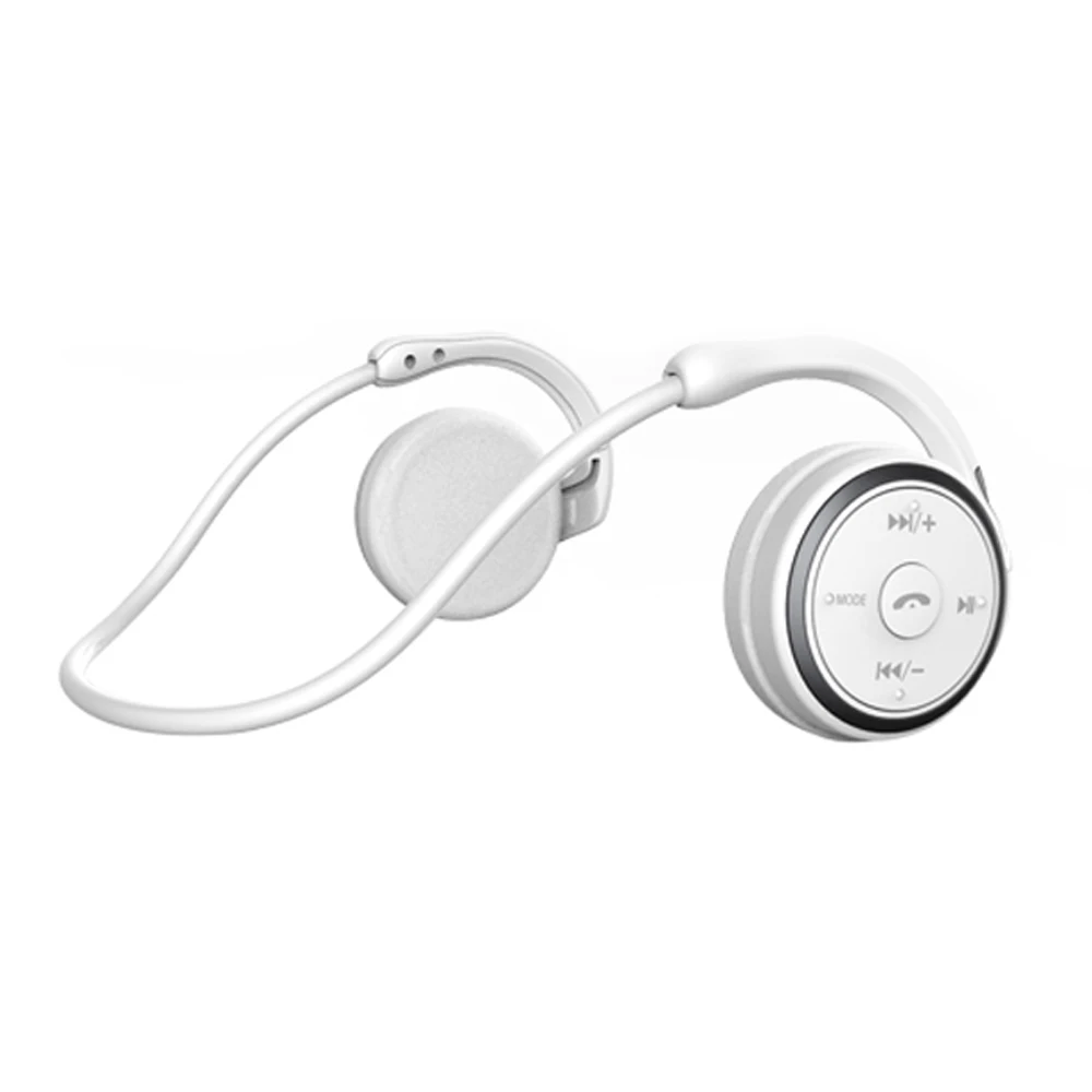 White Suicen AX-698 спортивные bluetooth-наушники с поддержкой 32G TF карты, fm-радио, портативные беспроводные наушники с шейным ремешком, гарнитура Auriculars - Цвет: White