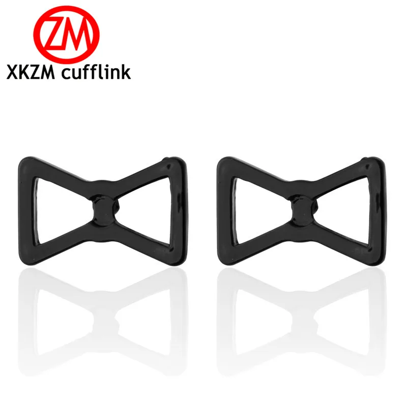 Роскошные мужские запонки с черным бантом высокое качество свадебные для жениха