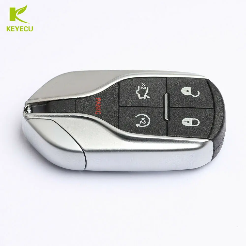 KEYECU Замена обновлен дистанционный ключ 5 Кнопка 433 МГц ID46 для Chrysler, jeep, dodge M3N-40821302