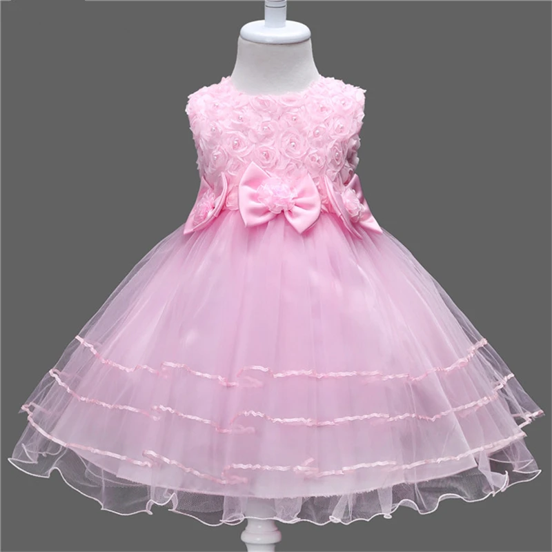 Yeedison Cute Flower Girls Dress Summer Bow Kids Princess Dresses For Girl Party And Wedding Costume 2018 New Children Ball Gown | Детская