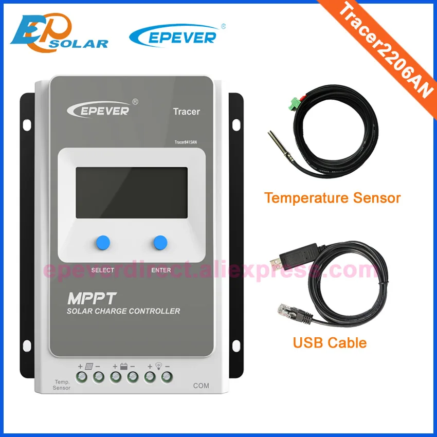 Солнечный контроллер Tracer2206AN 20A MPPT EPsolar LCD дисплей EPEVER 12 В 24 в автоматический