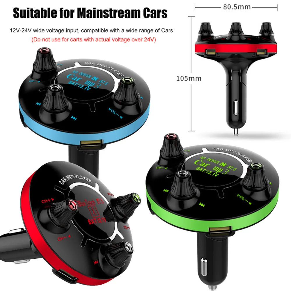 Мини mp3 плеер JINSERTA с Bluetooth управление включением/выключением питания FM модулятор