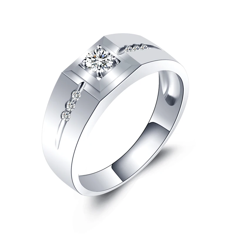 18K Gold Diamond Ring Atmospheric Male Platinum Marriage Proposal Customized Pt950 Rose | Украшения и аксессуары