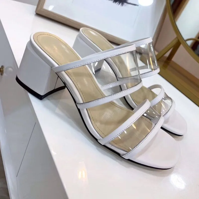 Женская обувь без шнуровки на высоком каблуке из натуральной кожи с прозрачной