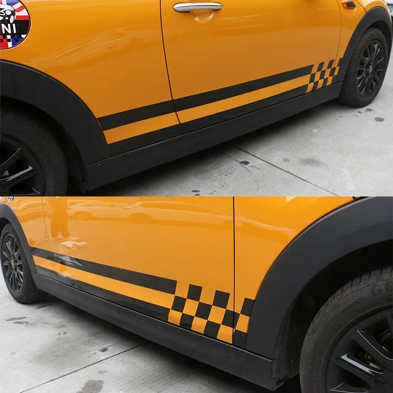 1 пара спортивная сетка Дизайн Авто Декор DIY Автомобиль Стайлинг боковая юбка