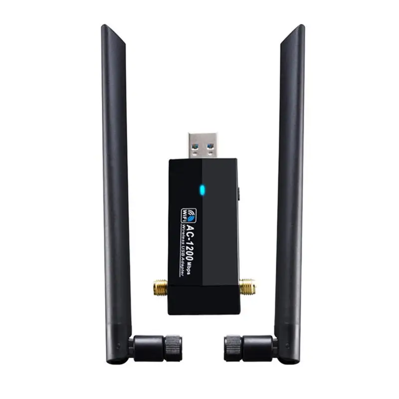 Беспроводная сетевая карта USB 1200 Мбит/с USB3.0 двухдиапазонный 2 4G и 5 8G Wifi приемник