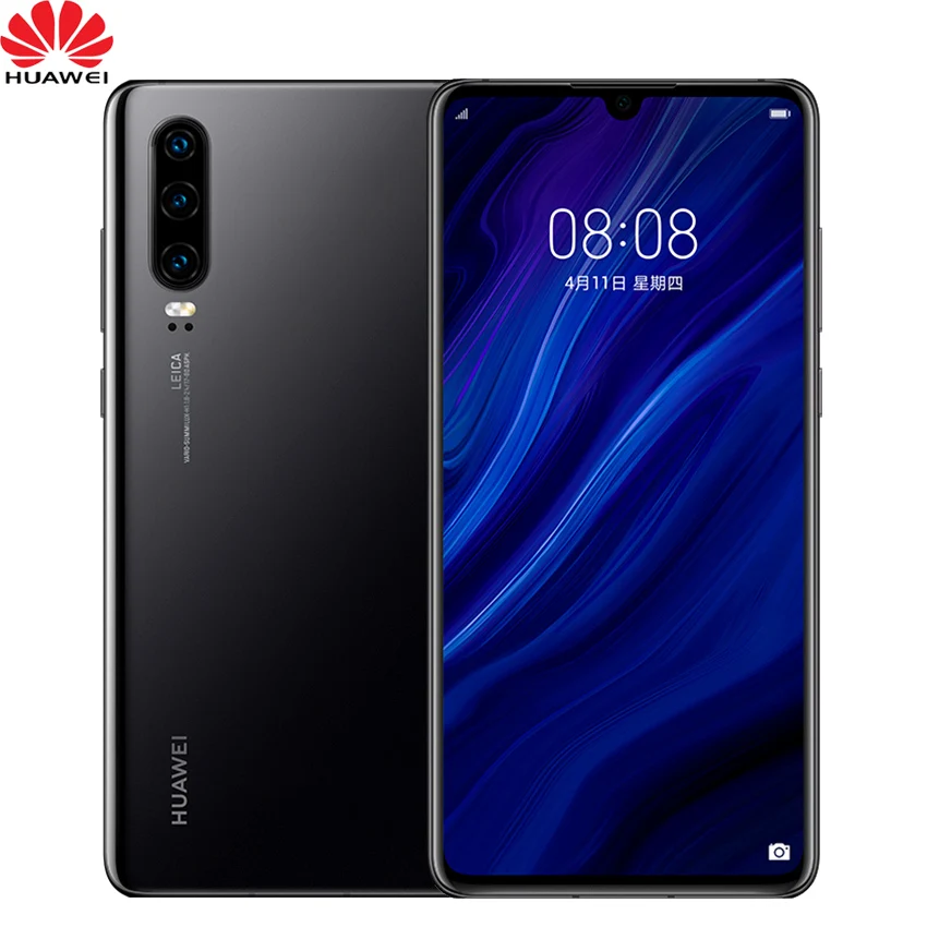 Официальный мобильный телефон Huawei P30 6 1 дюймовый oled экран 8 ГБ ОЗУ Поддержка карты