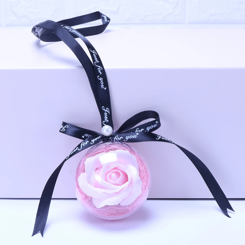 Автомобильный подвесной стеклянный парфюм пустая подвесная бутылка с розовым