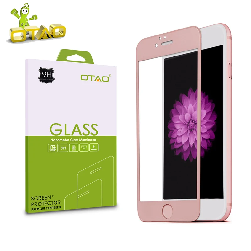 OTAO 3D полноэкранная защитная пленка из закаленного стекла для Apple iPhone 6 6S Plus 0 3 мм 9H
