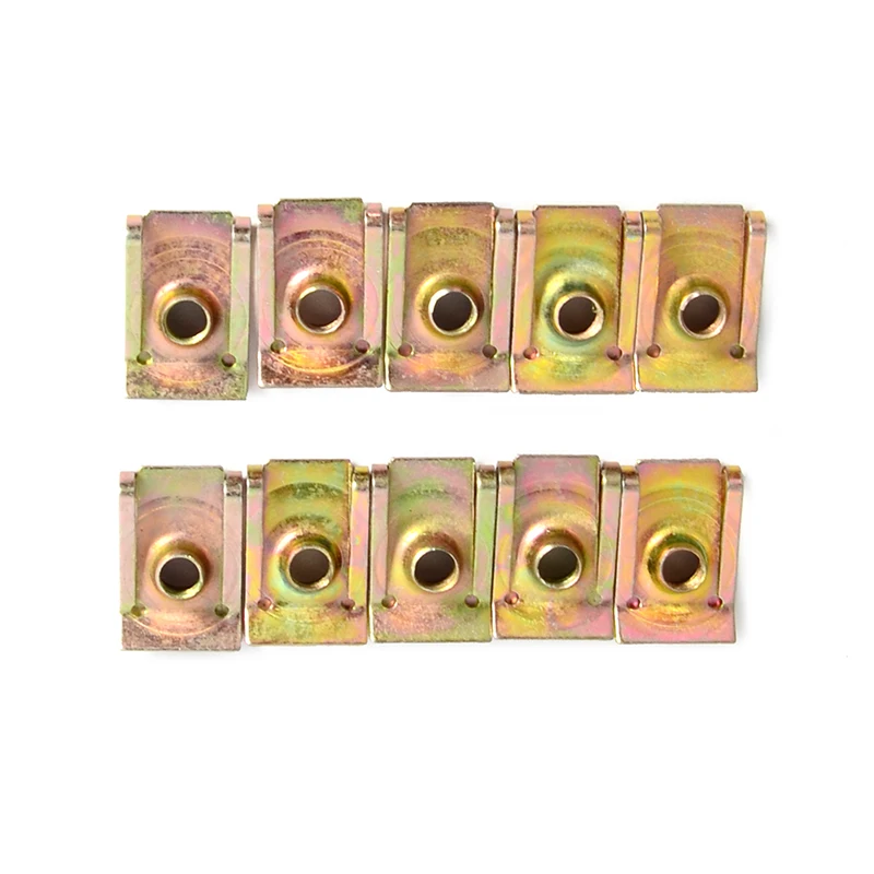 50 шт. пружинная металлическая пластина Автомобильная Дверная панель брызговик U