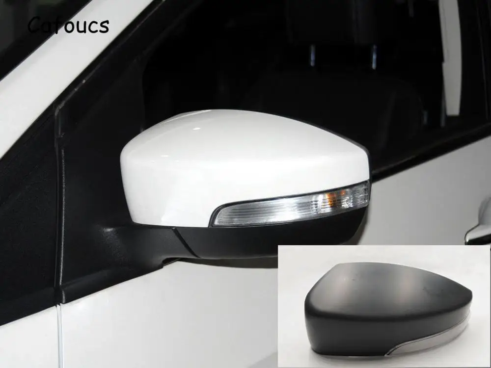 Left side LH Cafoucs для Ford Escape Kuga Ecosport Автомобильная крышка зеркала заднего вида и сигнала поворота Боковые фары 2012- аксессуары - Цвет: Left side LH