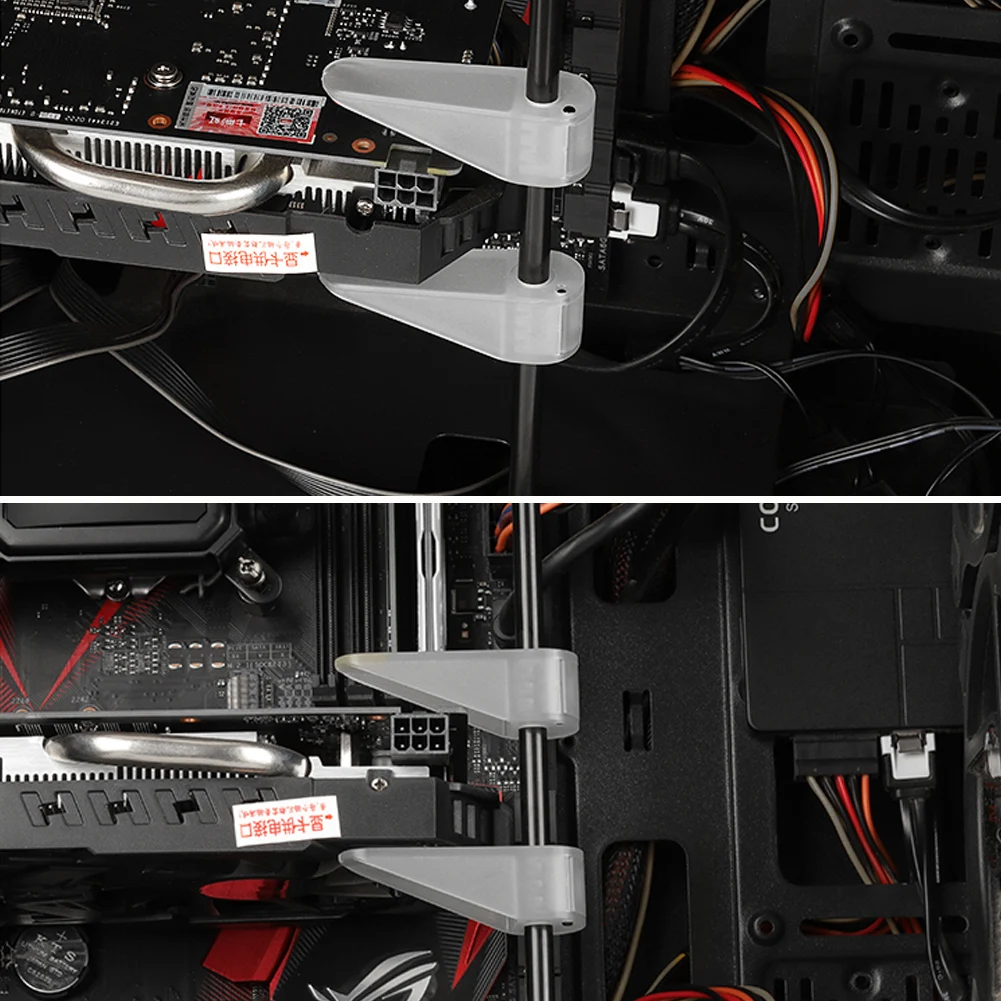 Регулируемый магнитный компьютерный видео Графический держатель для карт Поддержка Jack кронштейн вода холодная голова Полюс