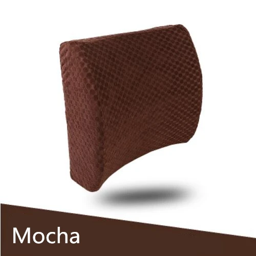 Mocha PurenLatex 33*31*10 седло Форма Автомобильное сиденье Подушка для вождения подушка памяти Поясничный позвоночник защитная подушка на офисный стул задняя поясная подушка - Цвет: Mocha