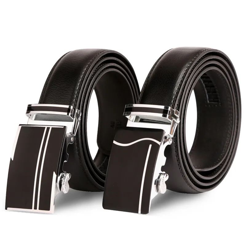 

Man fashion Genuine Leather belts High quality metal automatic buckle Strap
