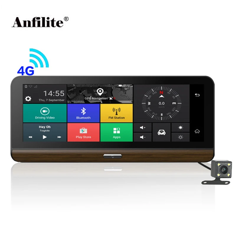 Автомобильный видеорегистратор Anfilite 10 шт. 3G/4G поддерживаемая камера плюс 7 8 дюйма