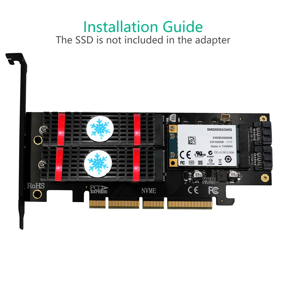 H1111Z NVME M.2 NGFF MSATA SSD PCI Express Райзер-карта PCI-E E PCIE к адаптеру M2 Райзер SATA адаптер